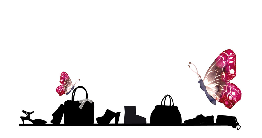 Illustration - Gutscheinkarte- Klauserschuhe